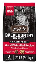 Merrick Backcountry Grain Free Raw Infused Great Plains Red Meat Adult