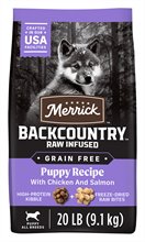 Merrick Backcountry Grain Free Raw Infused Puppy