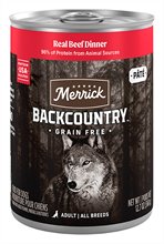 Merrick Backcountry Grain Free Real Beef Canned Dog Food