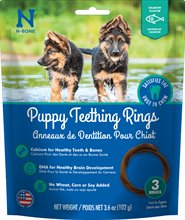 N Bone Puppy Teething Rings Salmon Flavor Dog Treats