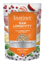 Natures Variety Instinct Dog Food Raw Longevity Freeze Dried Raw Meals Farm Raised Rabbit