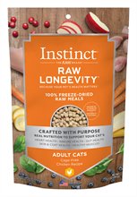 Natures Variety Instinct Raw Longevity Freeze Dried Cage Free Chicken Recipe for Cats