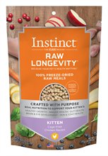 Natures Variety Instinct Raw Longevity Freeze Dried Cage Free Chicken Recipe for Kittens