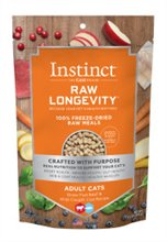 Natures Variety Instinct Raw Longevity Freeze Dried Grass Fed Beef Wild Caught Cod Recipe