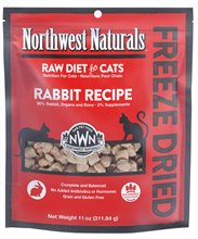 Northwest Naturals Cat Freeze Dried Nibbles Food Rabbit