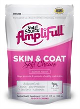 NutriSource Amplifull Soft Chew Skin and Coat Dog Treats