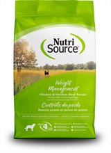NutriSource Dog Dry Chicken Rice Weight Management Food