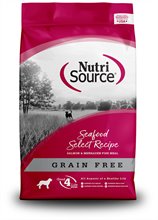 NutriSource Grain Free Seafood Select with Salmon Dry Dog Food