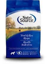 Nutrisource Trout and Rice Dry Dog Food Recipe