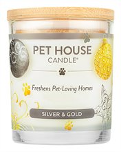 Pet House Candle Silver and Gold Winter