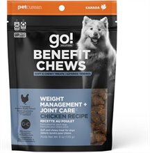 Petcurean Go Benefit Chews Weight Management Joint Care Chicken Dog Treats
