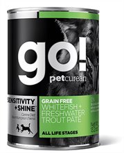 Petcurean Go Sensitivity Shine Grain Free Whitefish Trout Pate Canned Dog Food