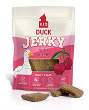 Plato Duck Jerky with Cherries Dog Treats