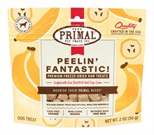 Primal Freeze Dried Peelin Fantastic Chicken Banana Goat Milk Dog Treat