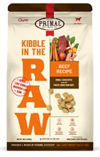 Primal Pet Kibble in the Raw Beef Recipe for Dogs