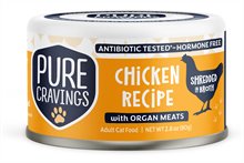 Pure Cravings Chicken Recipe Shredded in Broth Cat Food Can