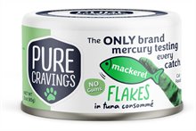 Pure Cravings Mackerel Flakes in Tuna Consomme Cat Food Cans