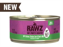 Rawz Cat Can 96% Chicken Liver Goats Milk Pate