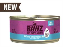 Rawz Cat Can 96% Turkey Liver Goats Milk Pate