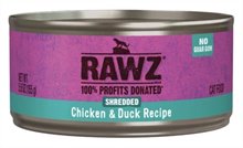 Rawz Cat Can Shredded Chicken and Duck