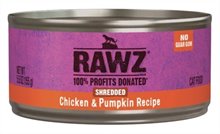 Rawz Cat Can Shredded Chicken and Pumpkin
