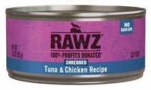 Rawz Cat Can Shredded Tuna and Chicken