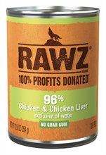 Rawz Dog Chicken and Chicken Liver Can