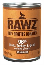 Rawz Dog Duck Turkey Quail Can