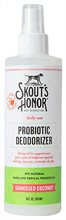 Skouts Honor Natural Sunkissed Coconut Scent Probiotic Dog Cat Deodorizer Spray