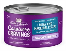 Stella and Chewys Carnivore Cravings Savory Shreds Tuna Mackerel Recipe