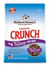Stella and Chewys Carnivore Crunch Cage Free Turkey Dog Treat