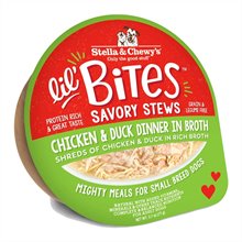 Stella and Chewys Lil Bites Savory Stews Chicken Duck Dinner in Broth