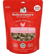 Stella  Chewys Chicken Hearts Freeze Dried Raw Dog Treats