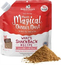 Stella Chewys Maries Magical Dinner Dust Whats Shakn Bacn Freeze Dried Raw Dog Food Topper