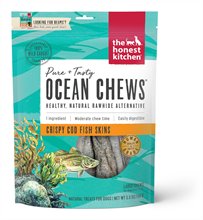 The Honest Kitchen Beams Ocean Chews Cod Fish Skins Dehydrated Dog Treats