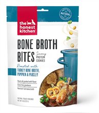 The Honest Kitchen Bone Broth Bites Roasted With Turkey Bone Broth Pumpkin Parsley Dog Treats
