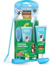 TropiClean Enticers Peanut Butter Honey Flavor Dental Kit