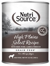 Tuffys Nutri Source High Plains Select Dog Food