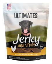Ultimates Dog Treat Jerky Strips Chicken Mini