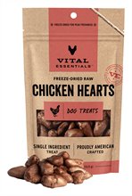 Vital Essentials Chicken Hearts Freeze Dried Dog Treats