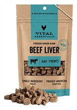 Vital Essentials Dog Freeze Dried Treat Beef Liver