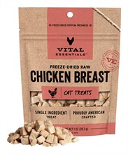 Vital Essentials Freeze Dried Cat Treats Chicken Breast