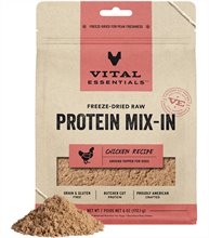 Vital Essentials Freeze Dried Raw Protein Mix In Chicken Recipe Ground Dog Food Topper