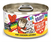 Weruva BFF OMG Stir It Up Chicken Salmon in Gravy Wet Canned Cat Food