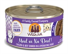 Weruva Classic Cat Meal or No Deal Chicken Beef Pate Canned Cat Food