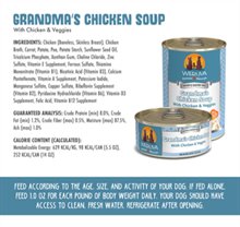 Weruva Grandmas Chicken Soup Dog Food Cans
