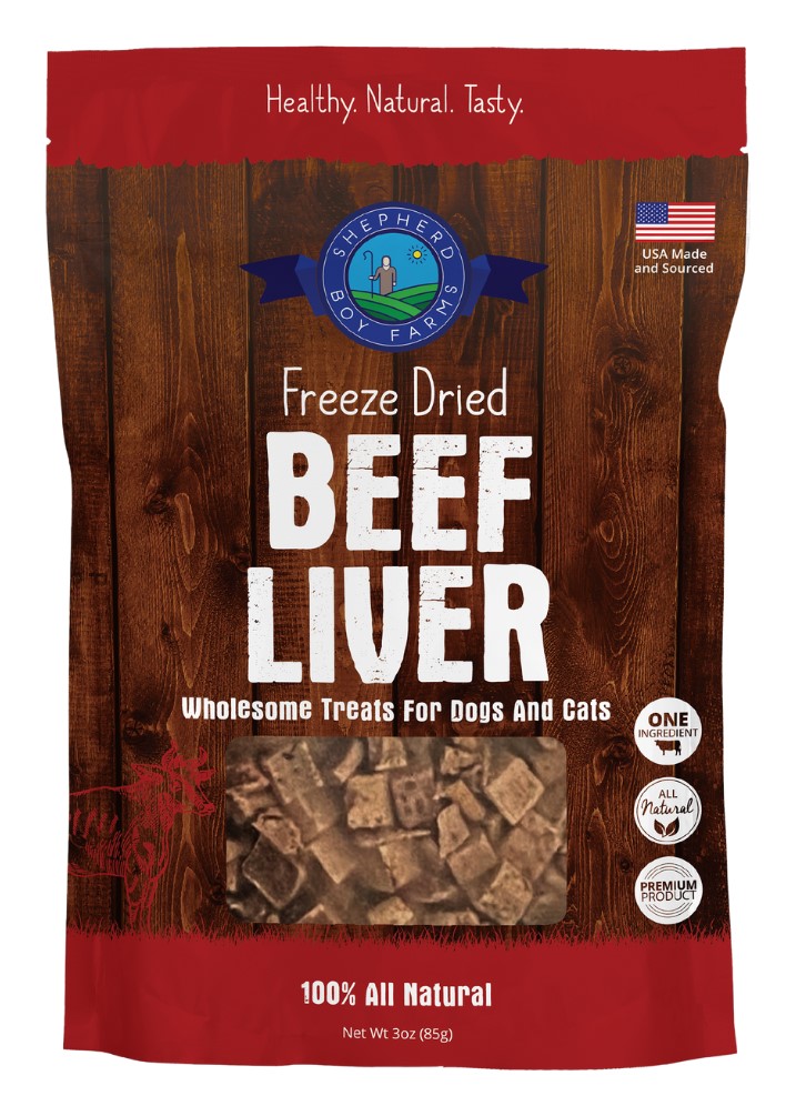 Shepherd Boy Farms Freeze Dried Beef Liver Dog or Cat Treat