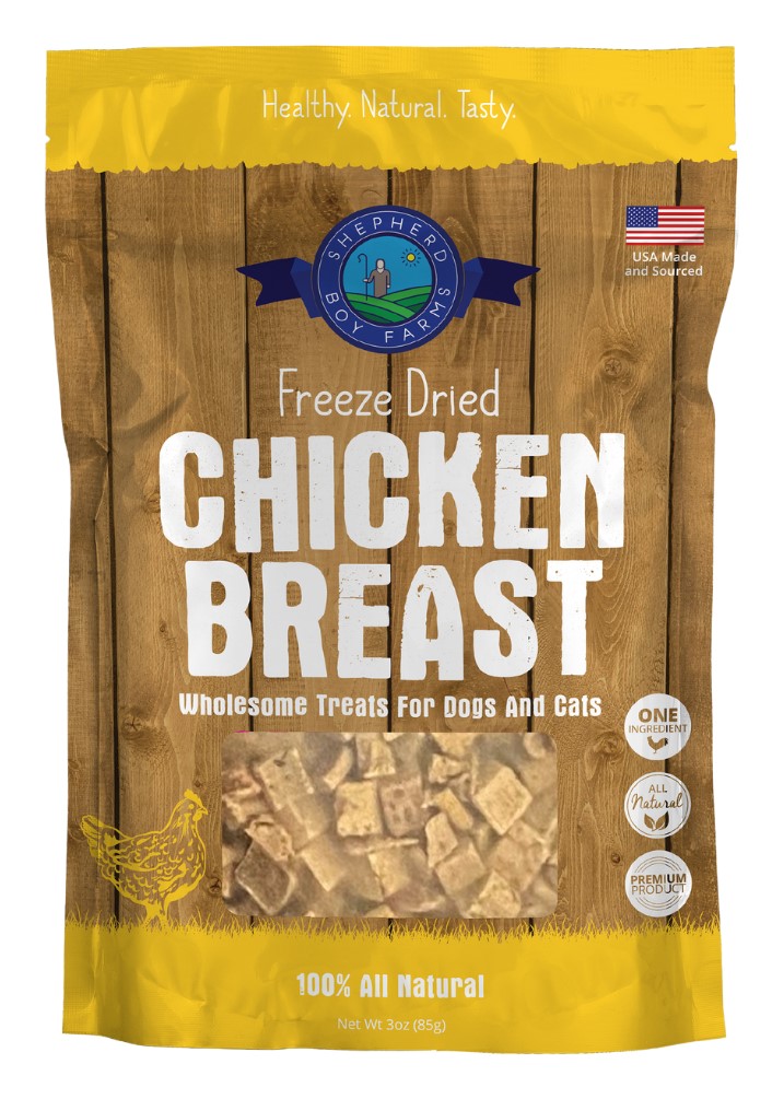 Shepherd Boy Farms Freeze Dried Chicken Breast Dog or Cat Treat