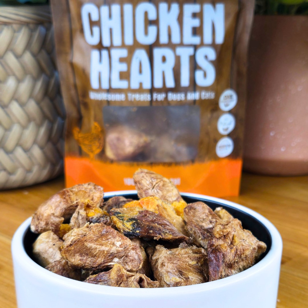Shepherd Boy Farms Freeze Dried Chicken Hearts Dog or Cat Treat
