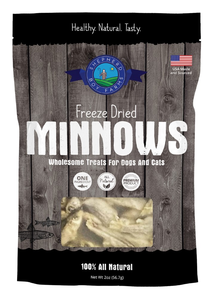 Shepherd Boy Farms Freeze Dried Minnows Dog or Cat Treat